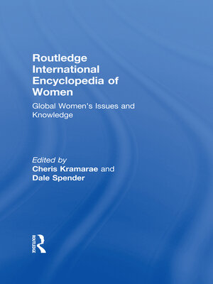 cover image of Routledge International Encyclopedia of Women